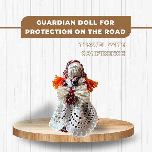 "Sacred Journey Guardian" Yarn Motanka Doll | Travel Protection & Road Safety