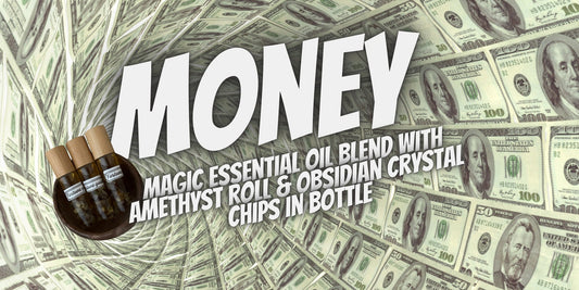 Prosperity Attraction Essential Oil Blend with Amethyst Chips