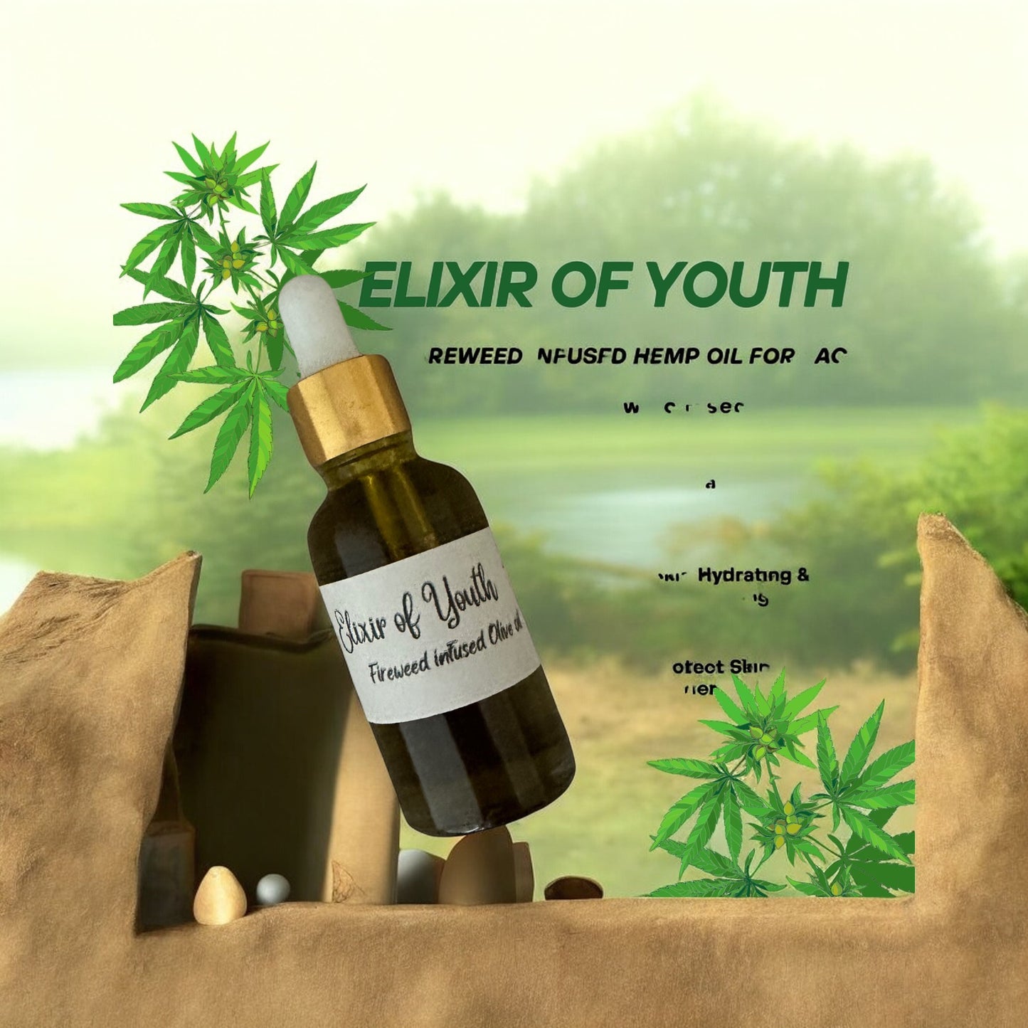 Elixir of Youth: Fireweed-Infused Nourishing Face Oil with Hemp Oil