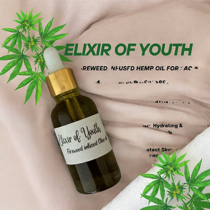 Elixir of Youth: Fireweed-Infused Nourishing Face Oil with Hemp Oil