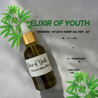 Elixir of Youth: Fireweed-Infused Nourishing Face Oil with Hemp Oil