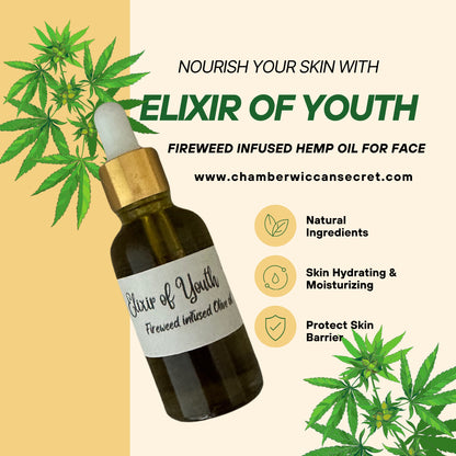 Elixir of Youth: Fireweed-Infused Nourishing Face Oil with Hemp Oil