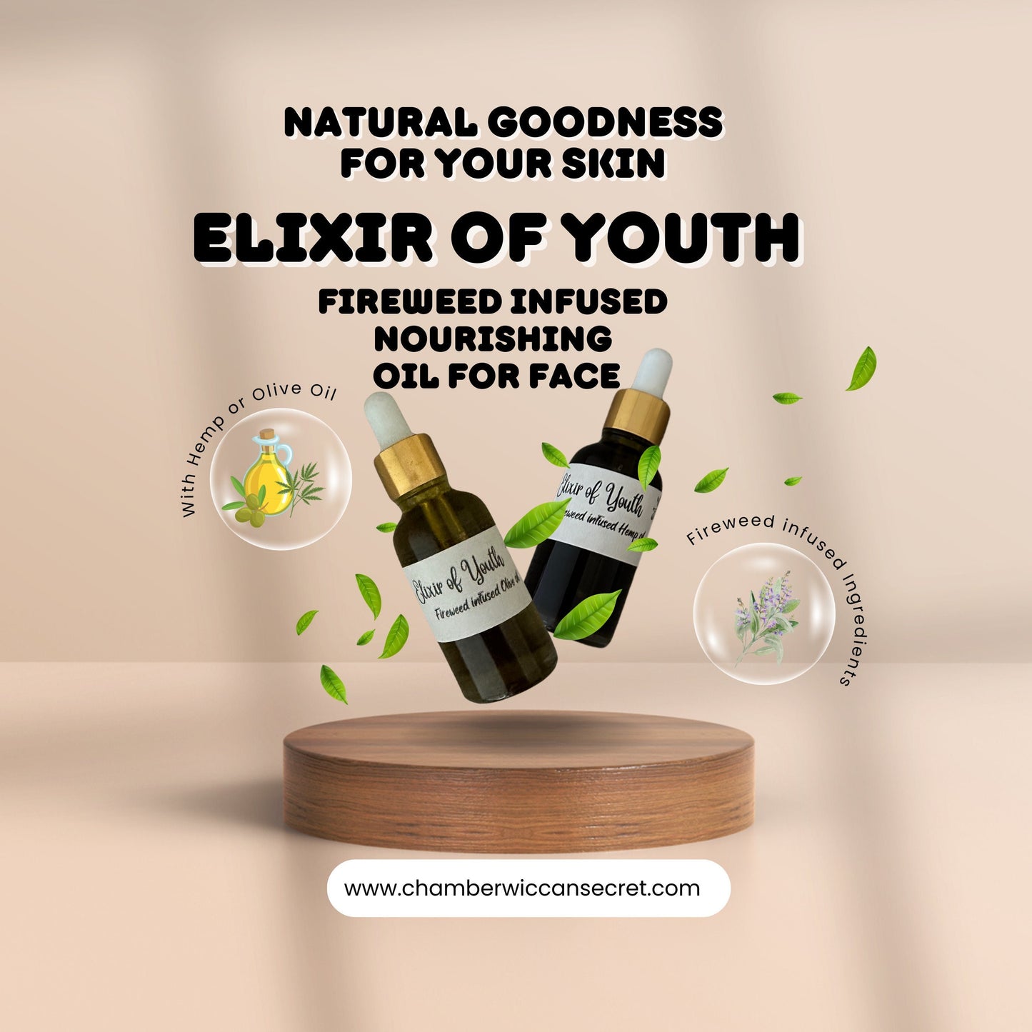 Elixir of Youth: Fireweed-Infused Nourishing Face Oil with Hemp Oil