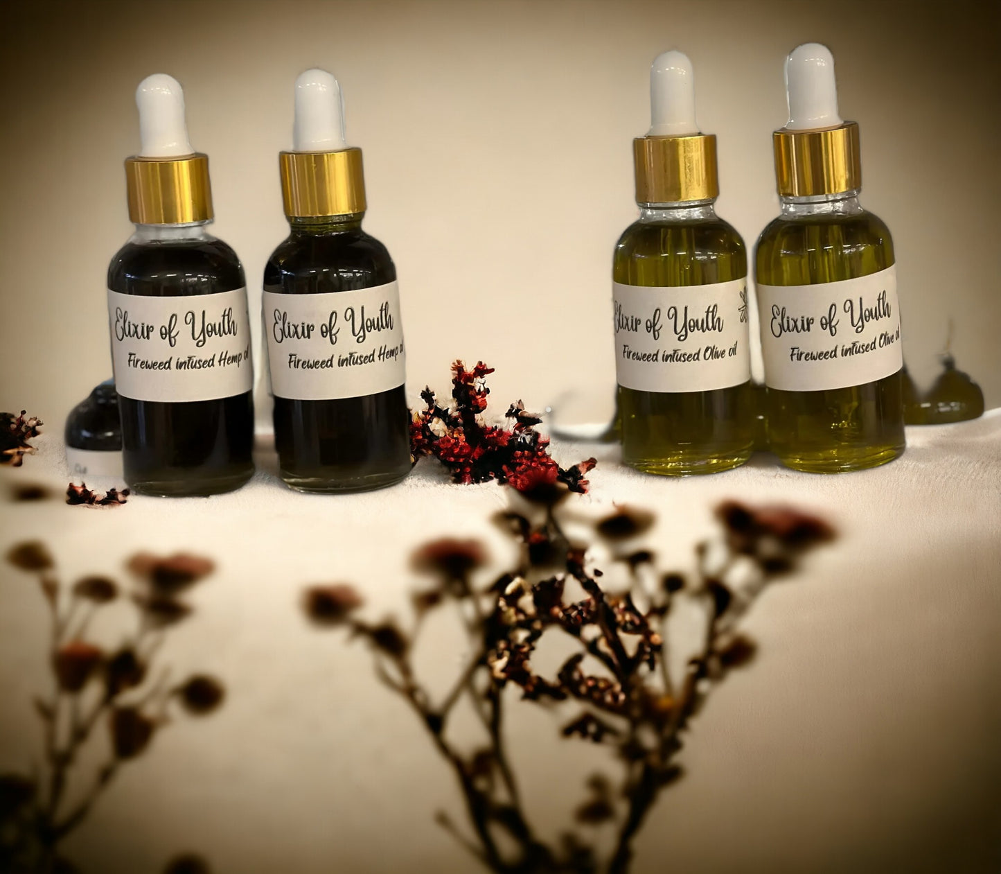 Elixir of Youth: Fireweed Infused Nourishing Face Oil with Olive Oil